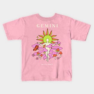 Trippy Gemini Woman Kids T-Shirt